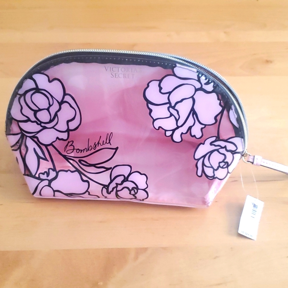 Victoria's Secret Bombshell Paradise Beauty Cosmetic Bag/Case original NWT! - Picture 2 of 5